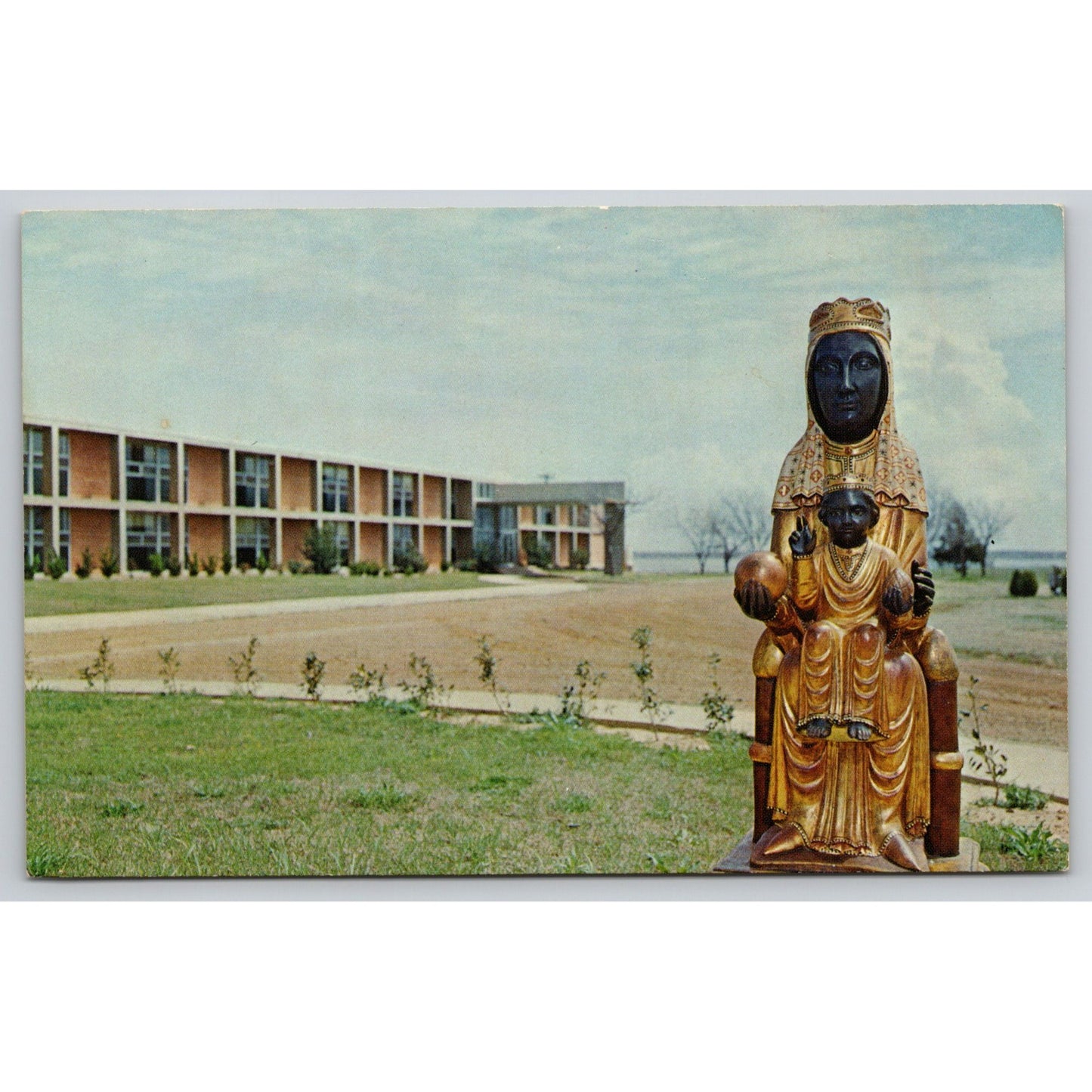 Vintage Montserrat Jesuit Retreat House Postcard