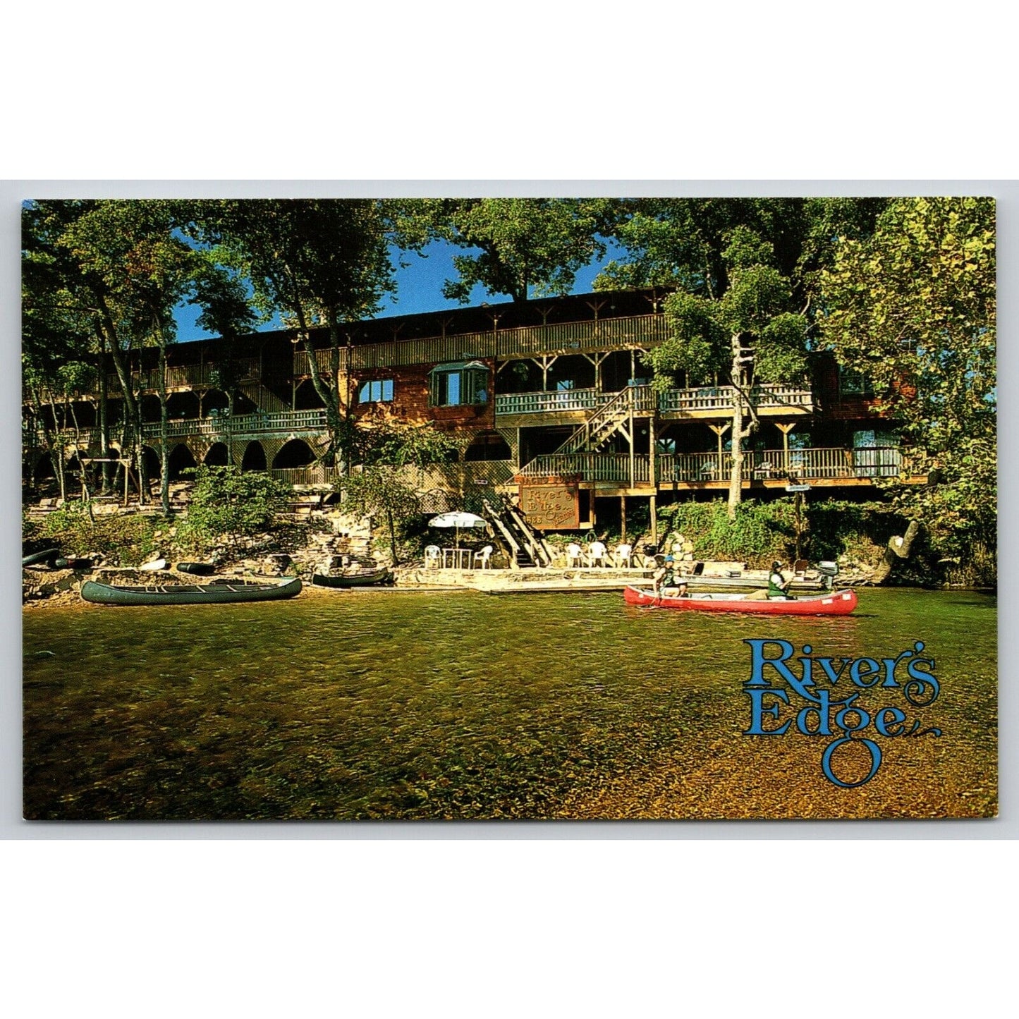 Postcard MO Eminence River's Edge Resort