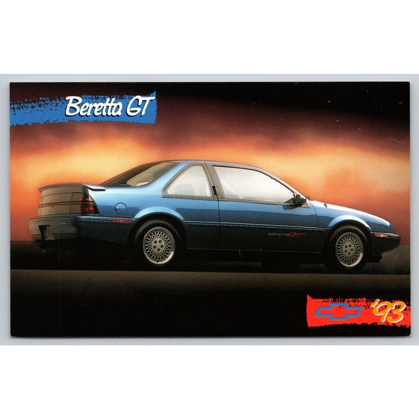 Postcard 1993 Chevrolet Beretta GT UNP B29