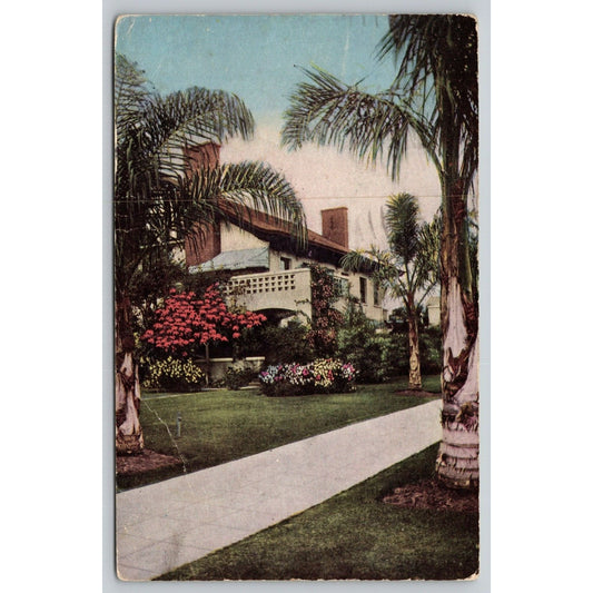 Postcard CA A Southern California Home