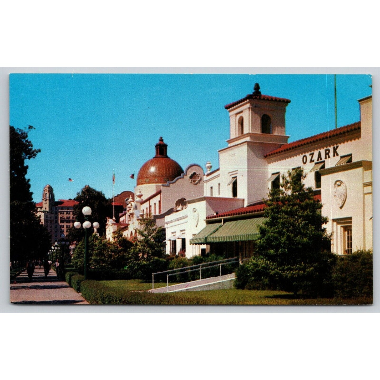 Postcard AR Hot Springs National Park Bath House Row