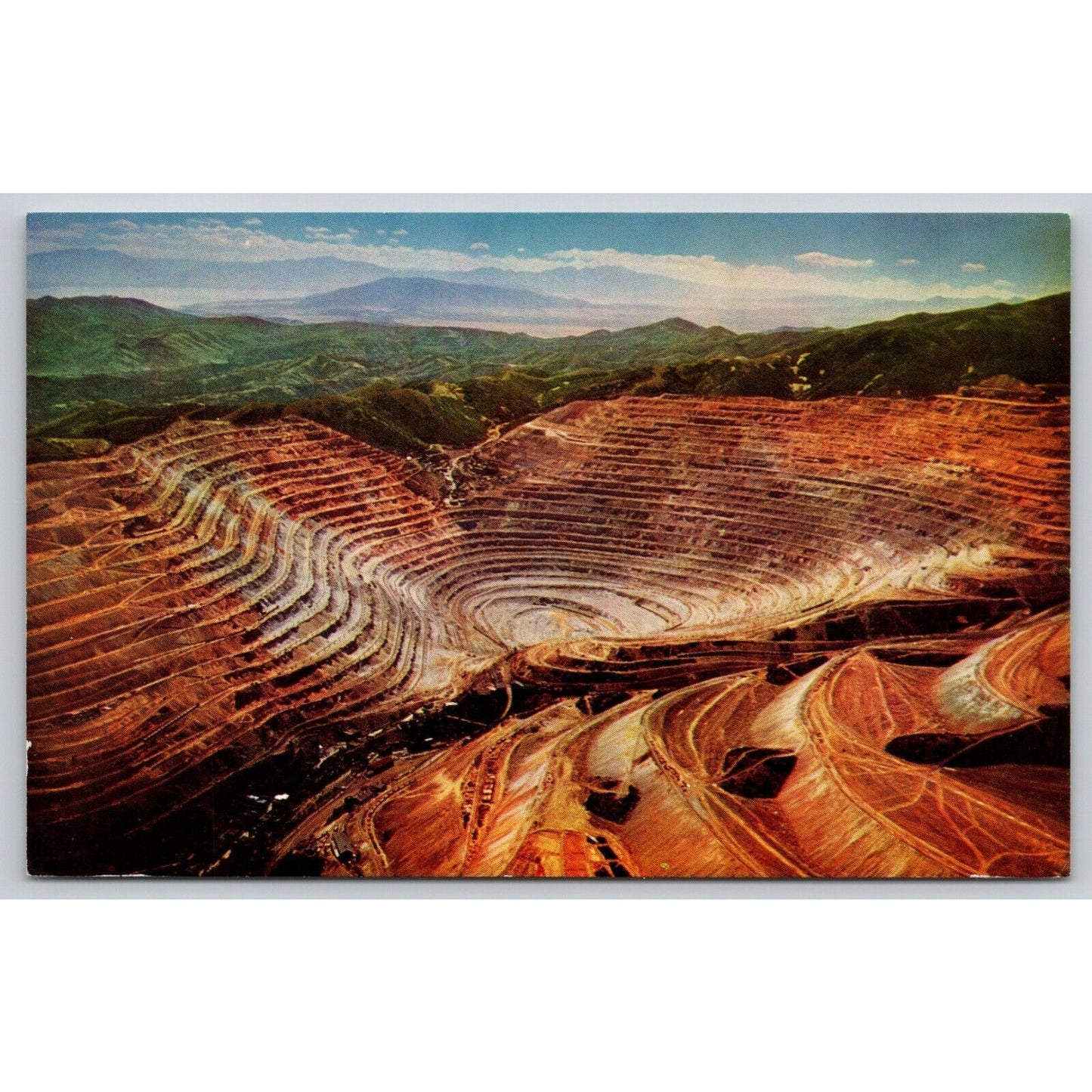 Postcard UT Bingham Copper Mine Chrome UNP A18