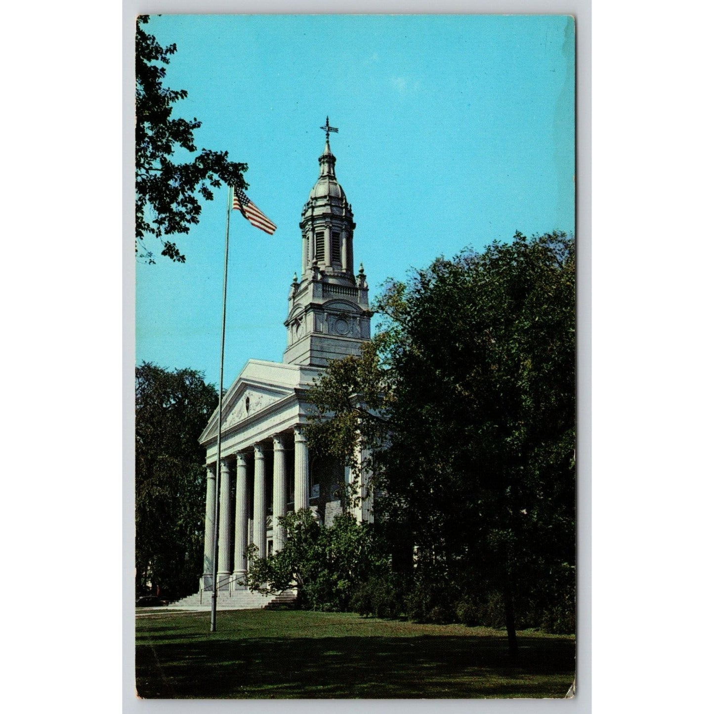 Postcard WI Appleton Lawrence University Memorial Chapel Chrome UNP A16