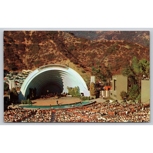 Postcard CA Hollywood Hollywood Bowl Natural Amphitheatre UNP B25