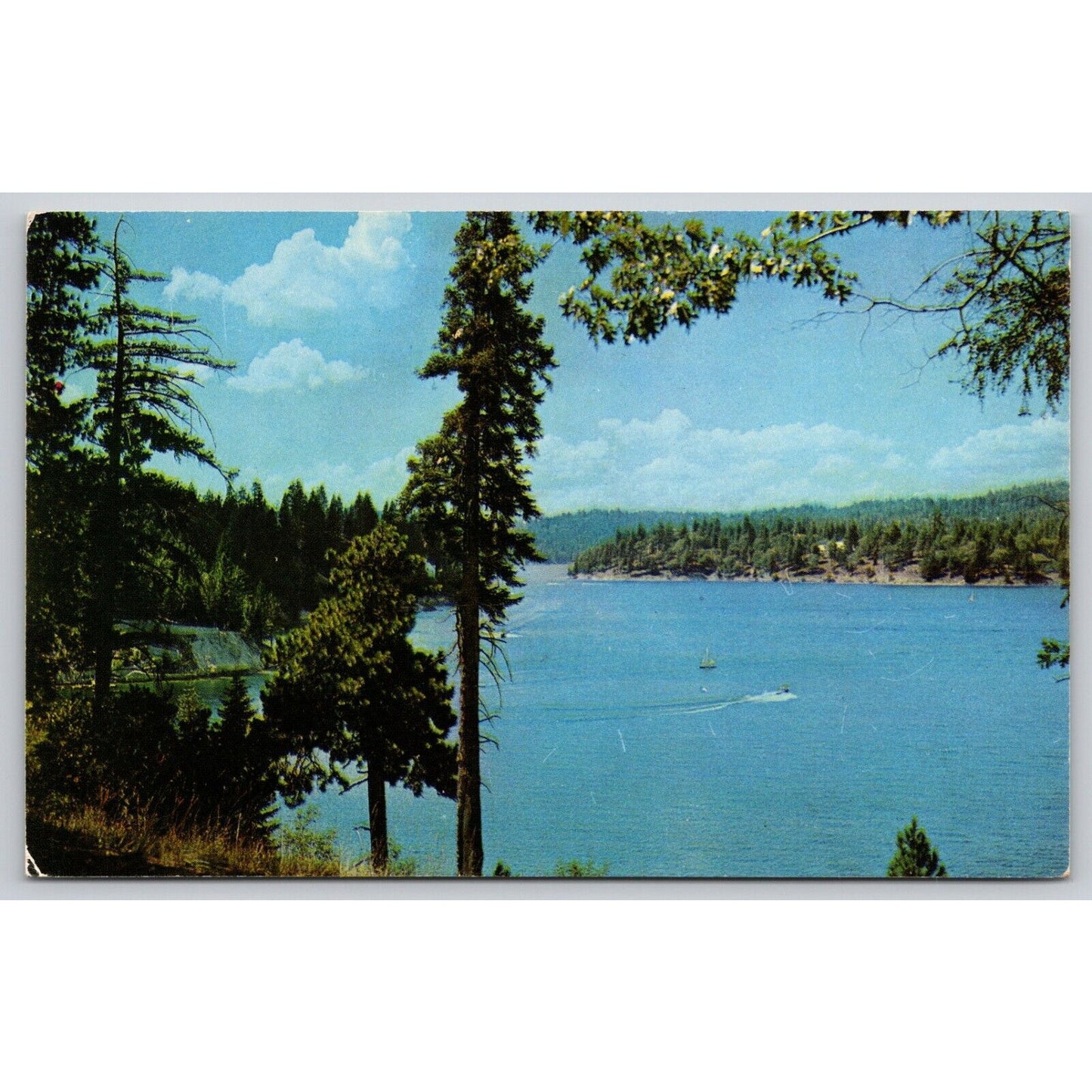 Postcard CA Lake Arrowhead Boats UNP B30