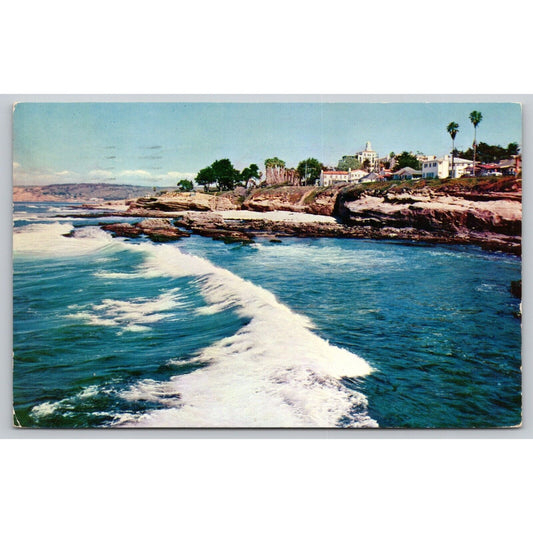 Postcard CA La Jolla Rock Bound Coast