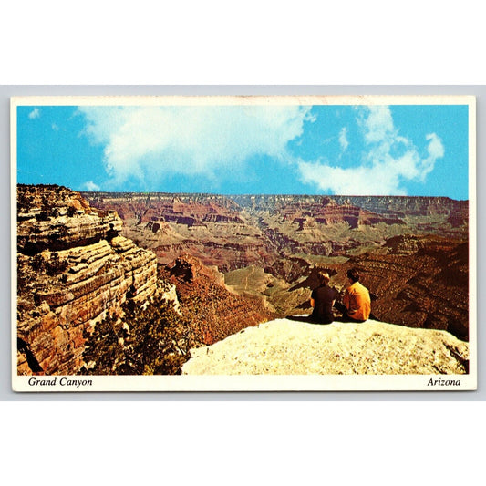 Postcard AZ Grand Canyon Bright Angel Overlook