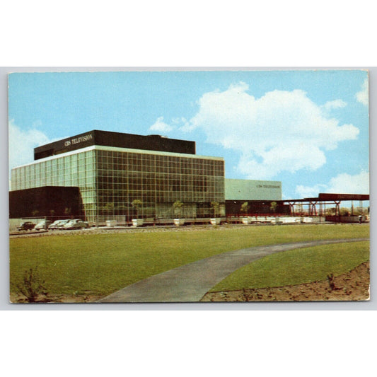 Postcard CA Hollywood CBS Television City UNP A5