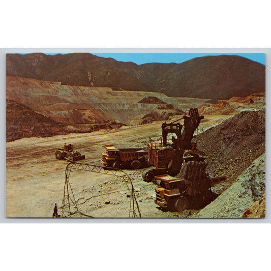 Postcard Utah Bingham Copper Mine UNP C4