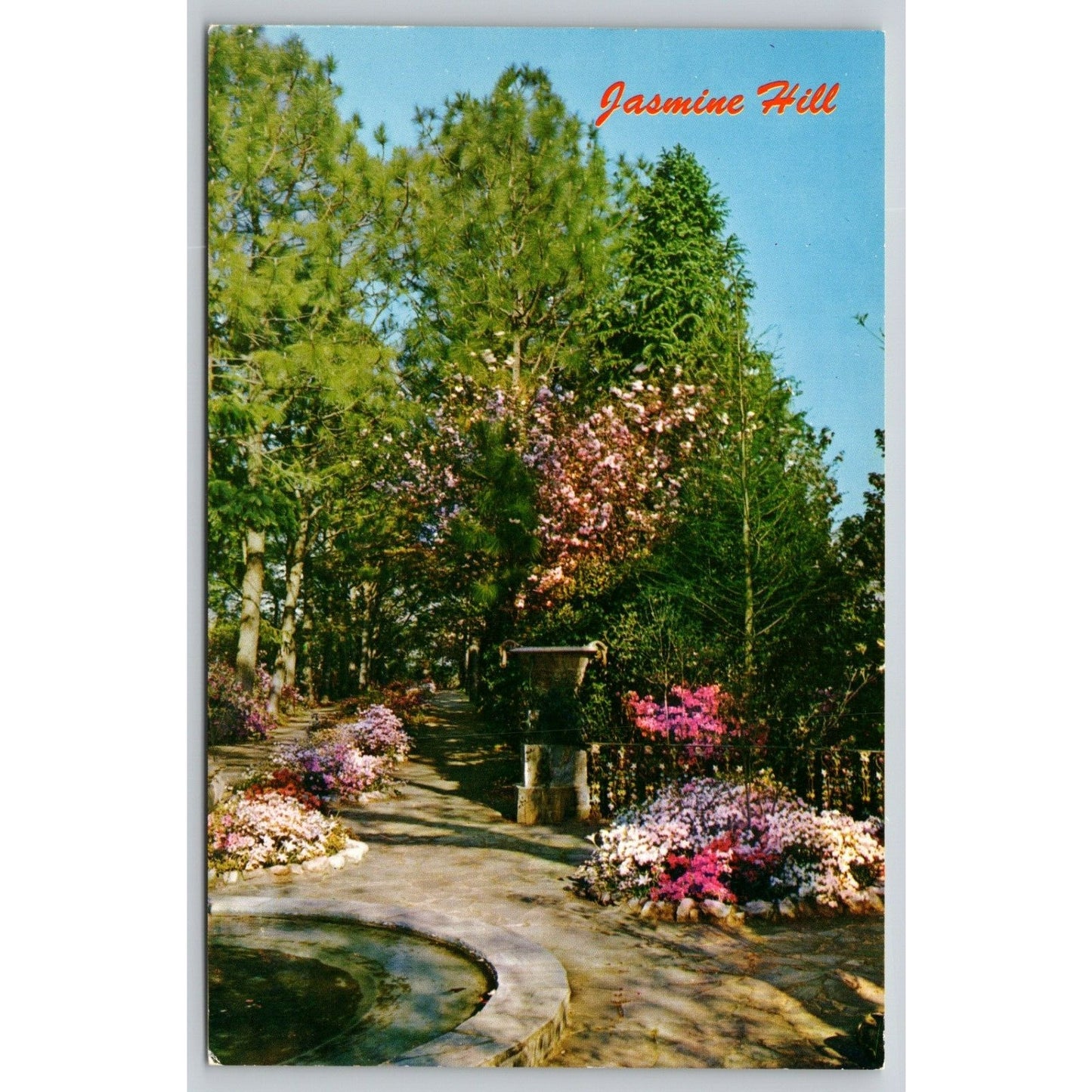 Postcard AL Wetumpka Jasmine Hill Grecian Garden UNP B21