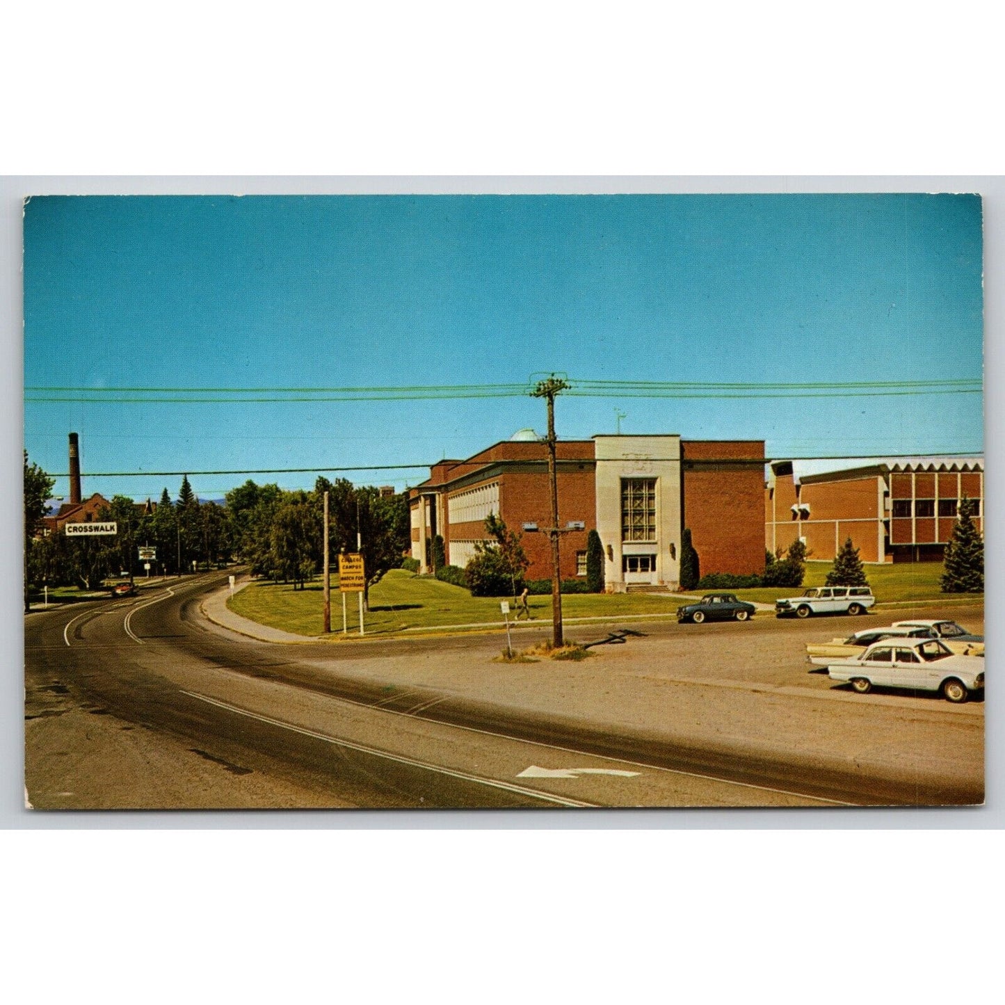 Postcard WA Washington Ellensburg Central Washington State College UNP A18