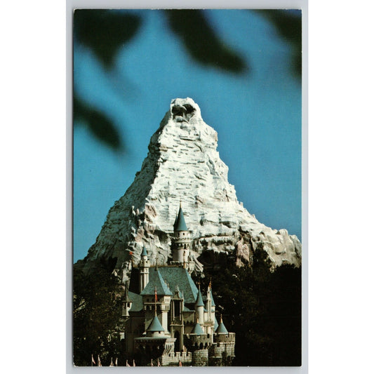 Postcard CA Anaheim Sleeping Beauty Castle Disneyland Matterhorn Towers UNP A26