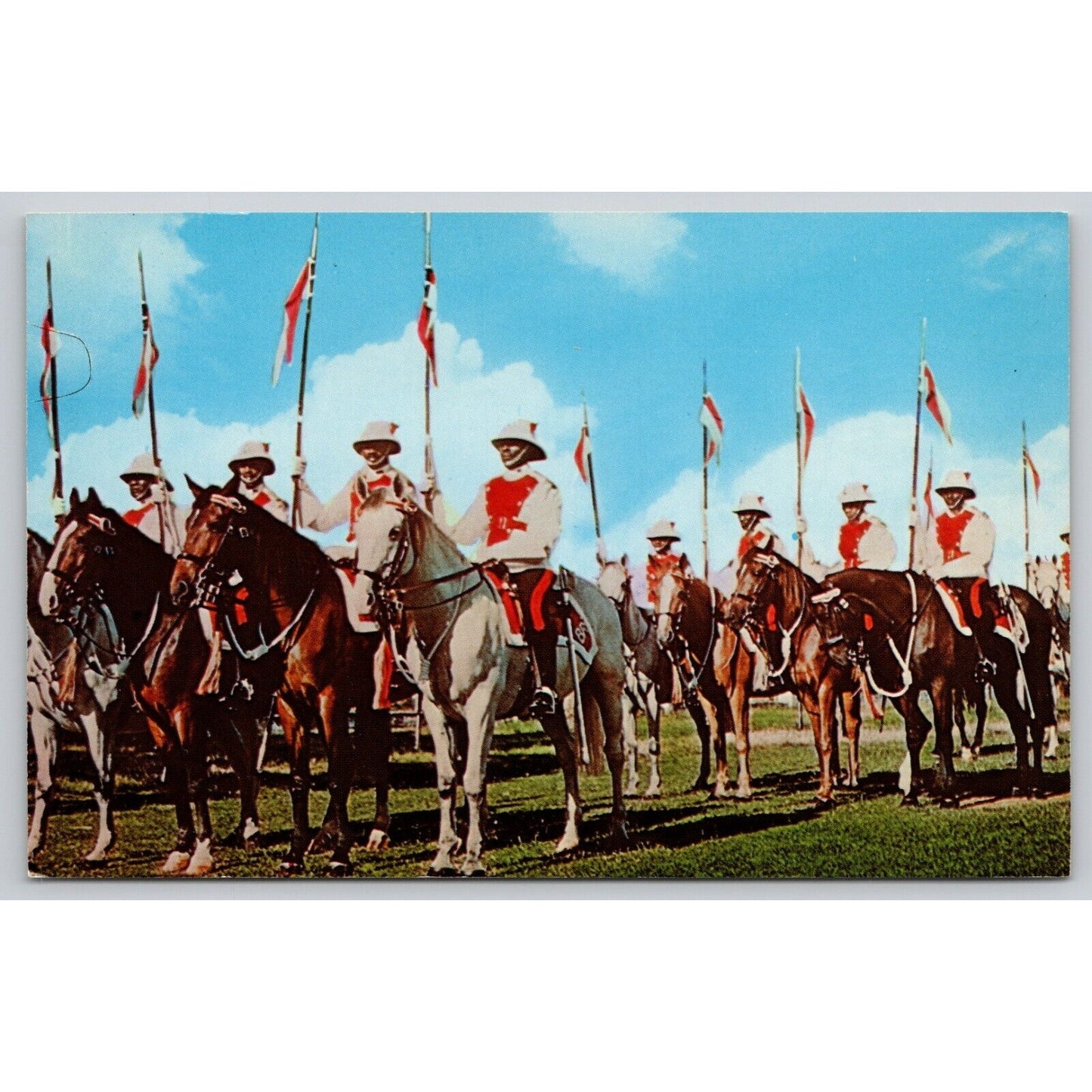 Postcard Barbados Mounted Police