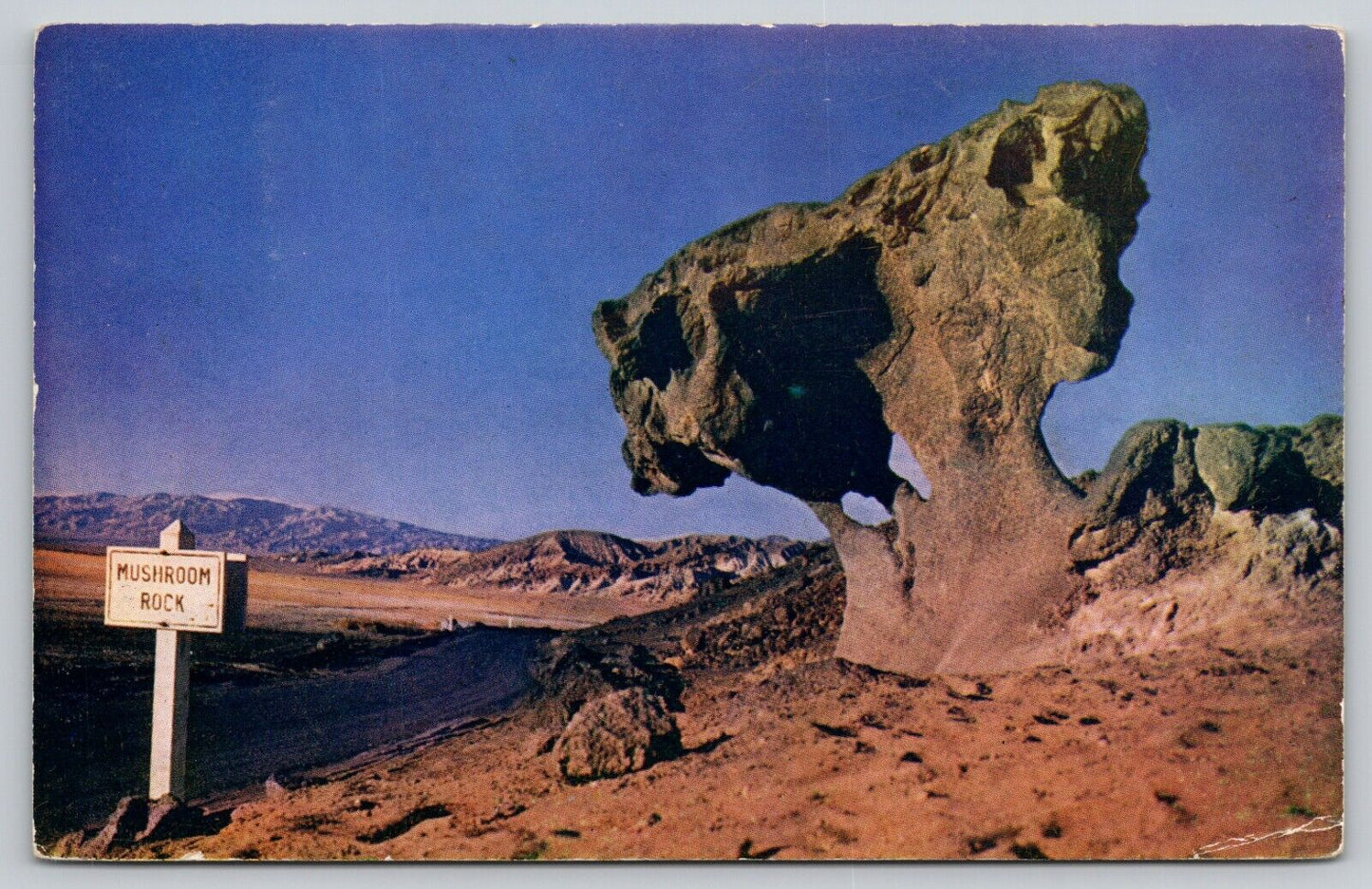 Postcard CA Death Valley Mushroom Rock