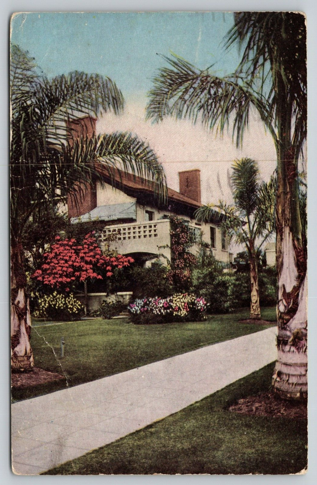 Postcard CA A Southern California Home