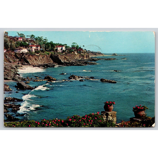 Postcard CA Laguna Beach A Shoreline Vista