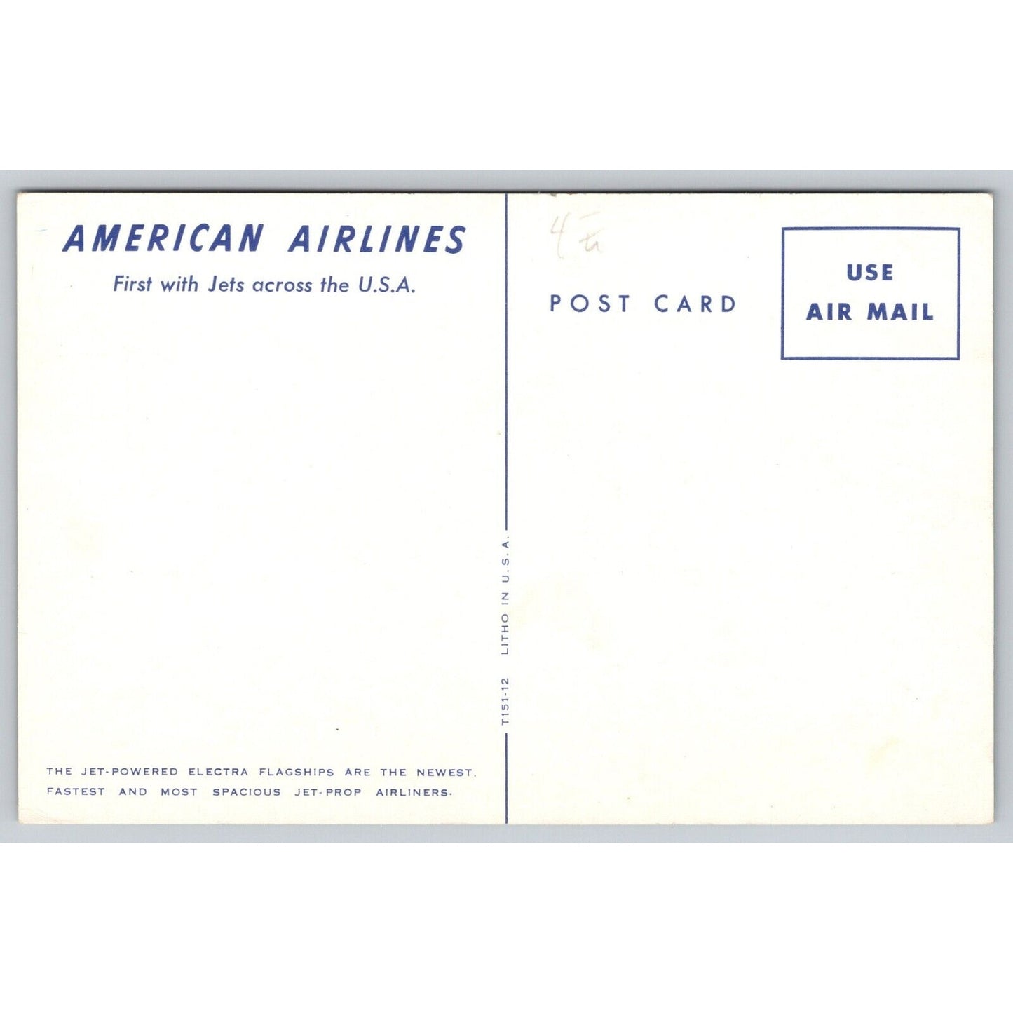 Postcard American Airlines The Jet-Powered Electra 14215