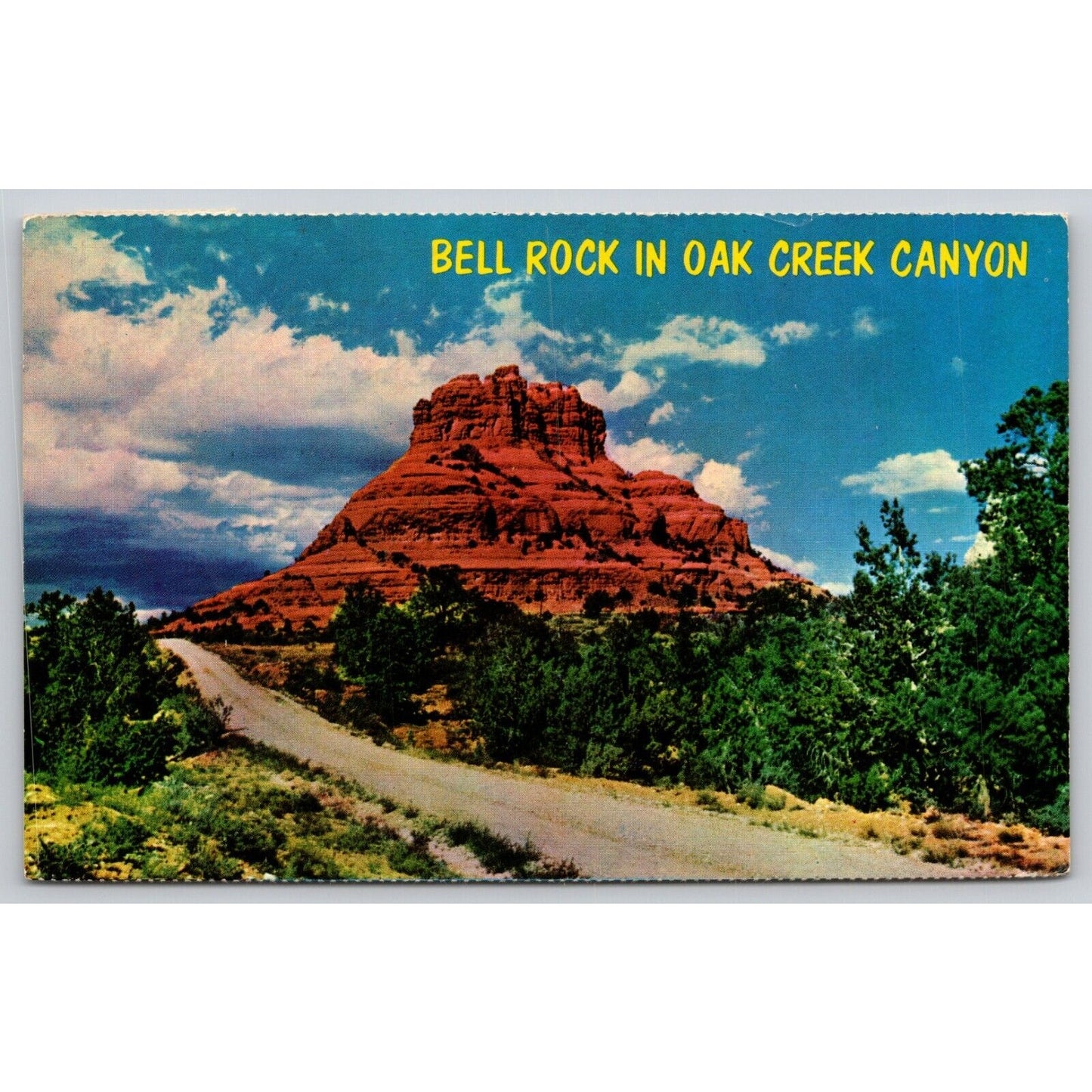 Postcard AZ Flagstaff Bell Rock In Oak Creek Canyon