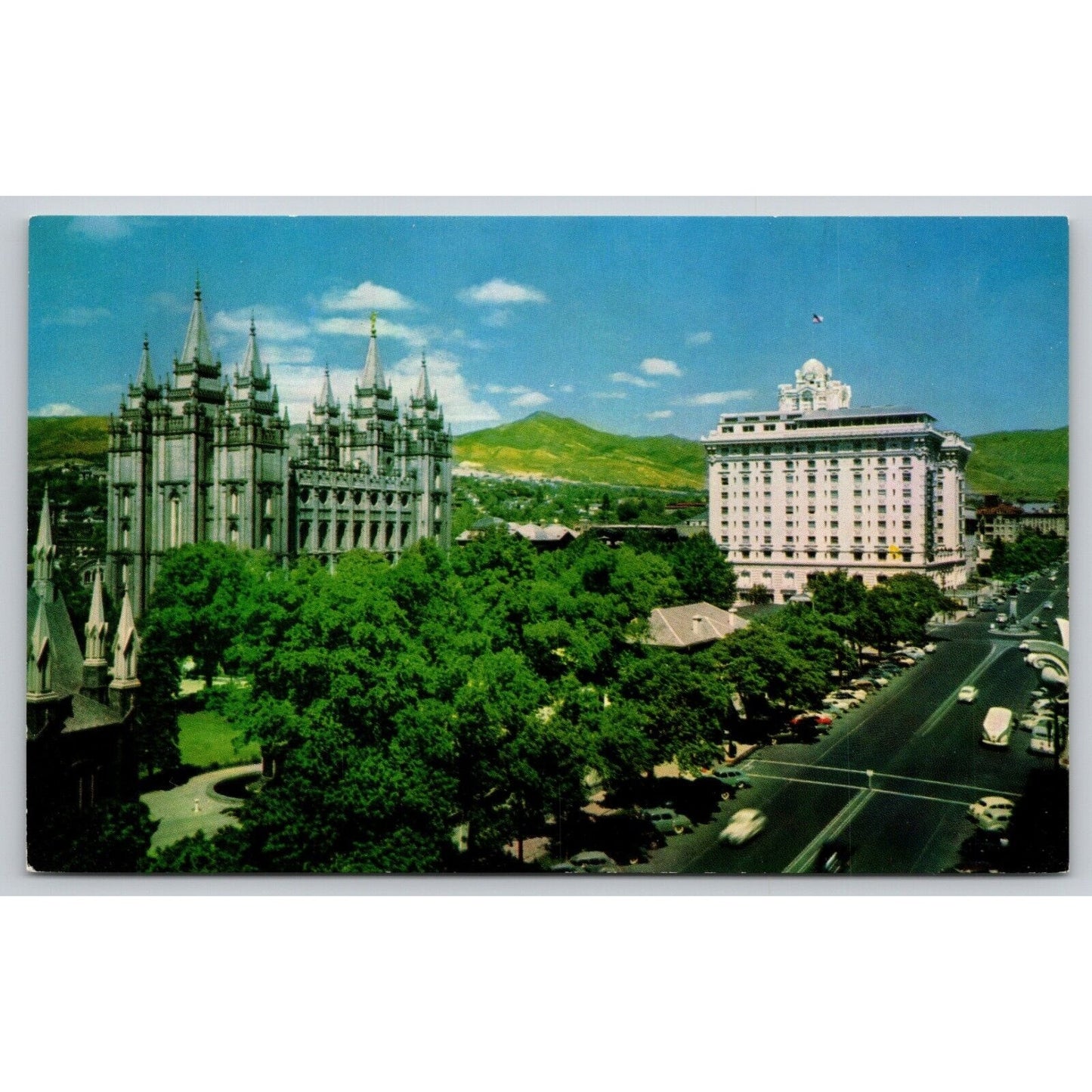 Postcard UT Utah Salt Lake City Temple Square Chrome UNP A19