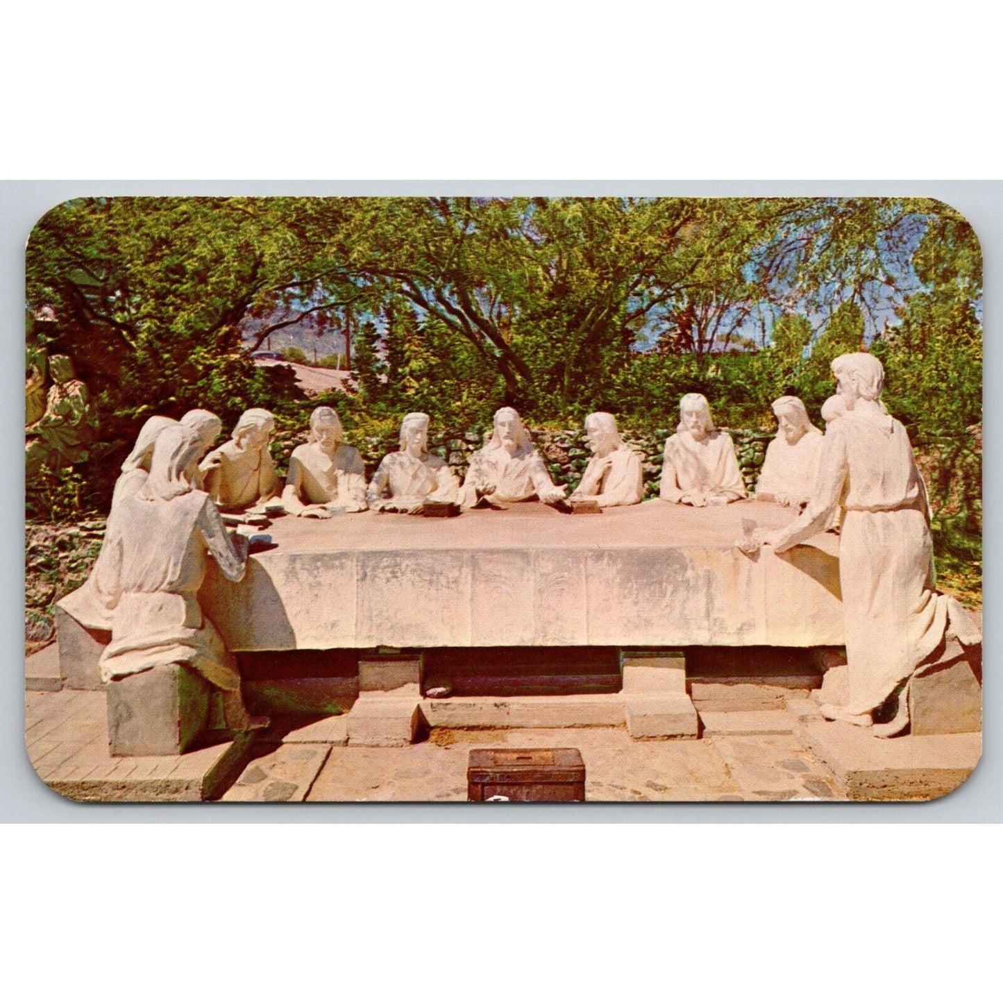 Postcard AZ Tucson Lucero's The Last Supper West Congress Street UNP A26