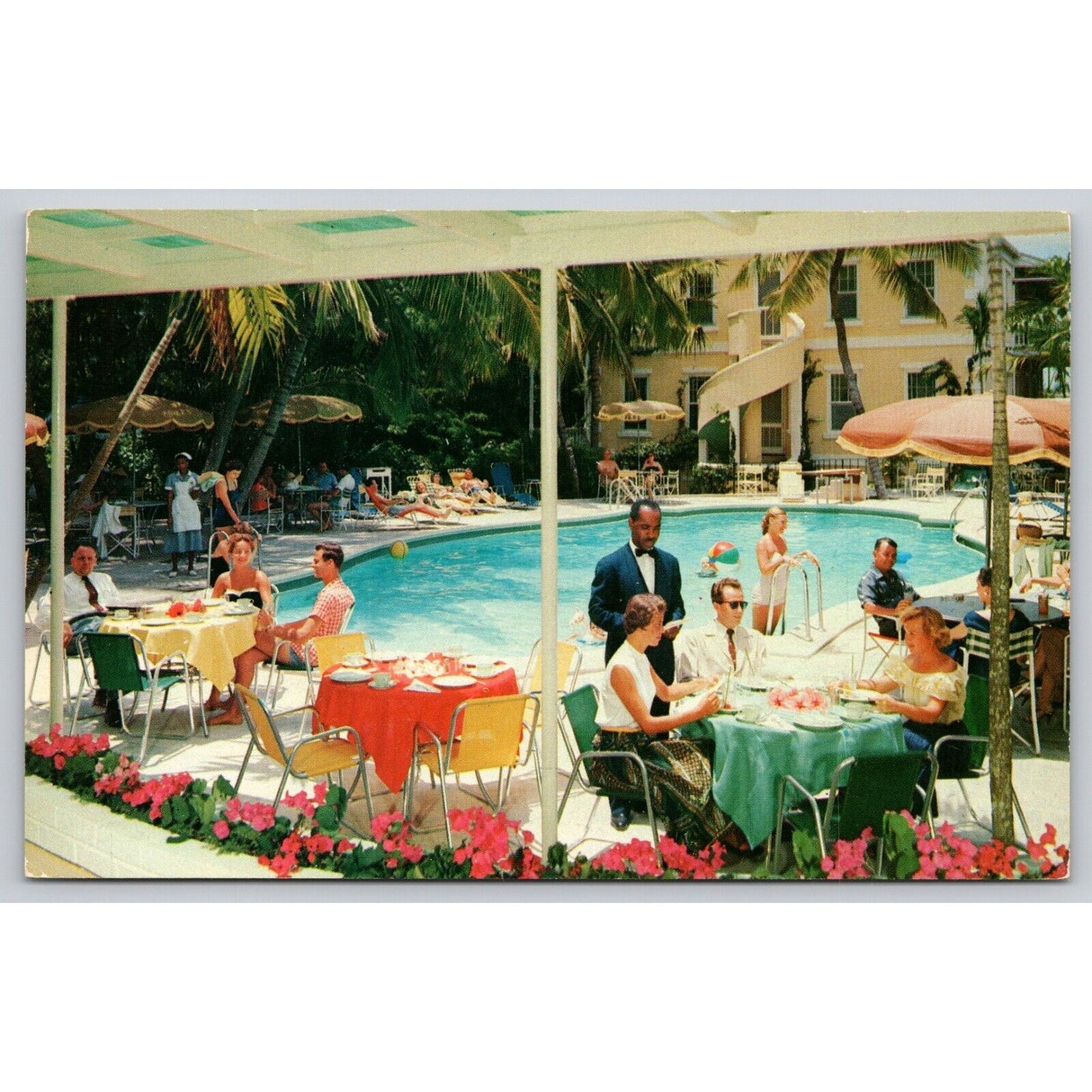 Postcard Bahamas Nassau The Royal Victoria Hotel Swimming Pool