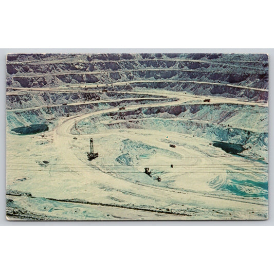 Postcard AZ Bisbee Lavender Pit Copper Mine Phelps Dodge Corp UNP B10