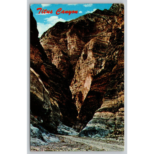 Postcard CA Death Valley National Monument Titus Canyon 13820