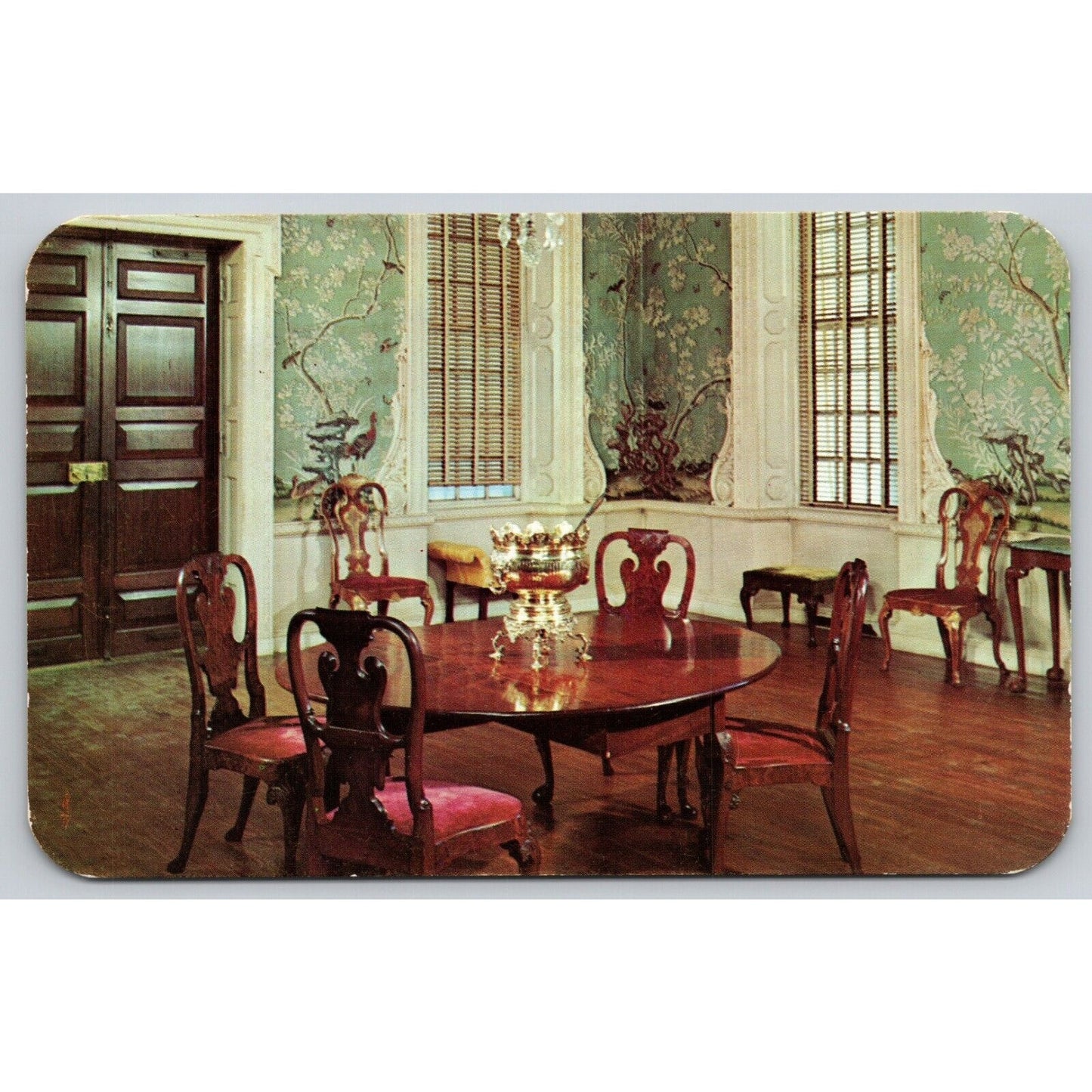 Postcard VA Williamsburg Supper Room Of The Governor's Palace UNP B16