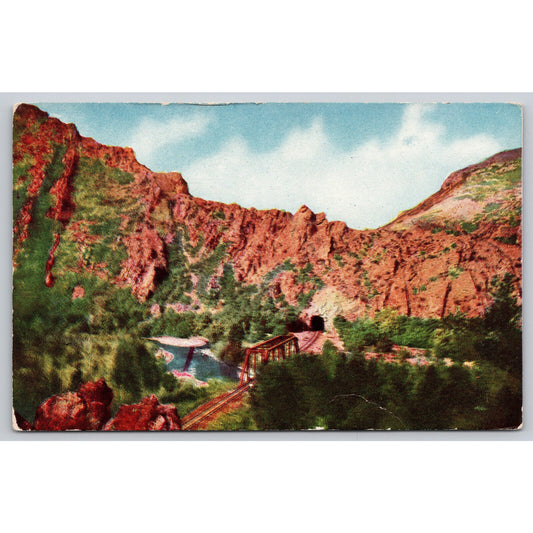 Postcard UT Utah Weber Canon Tunnel No 3 RR UNP DB A3