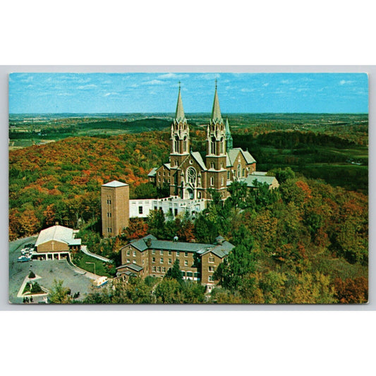 Postcard WI Richfield Holy Hill Shrine Of Mary Help Of Christians Church