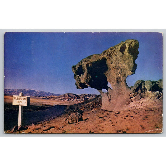 Postcard CA Death Valley Mushroom Rock