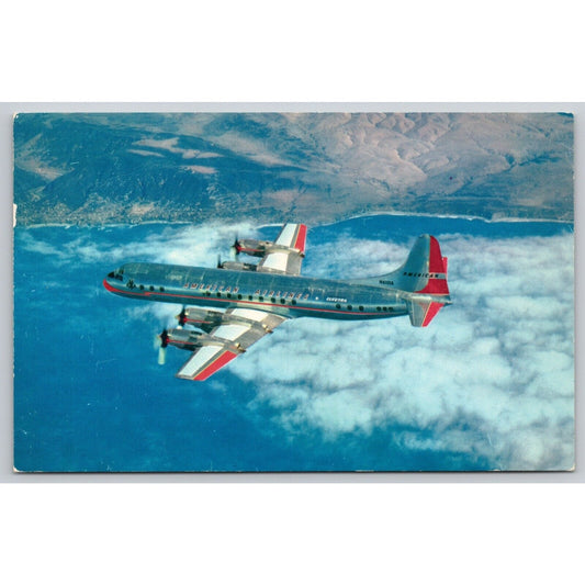 Postcard American Airlines Jet-Powered Electra Flagships Jet-Prop Airliners