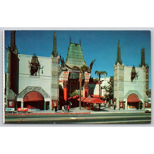 Postcard CA Hollywood Grauman's Chinese Theatre UNP B25