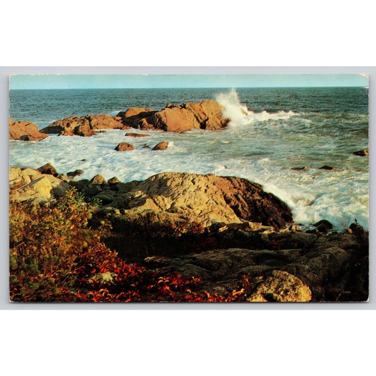 Postcard Blue Skies Blue Water And Rolling Surf UNP B18