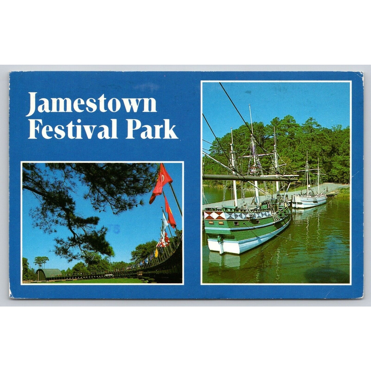 Postcard VA Williamsburg Jamestown Festival Park