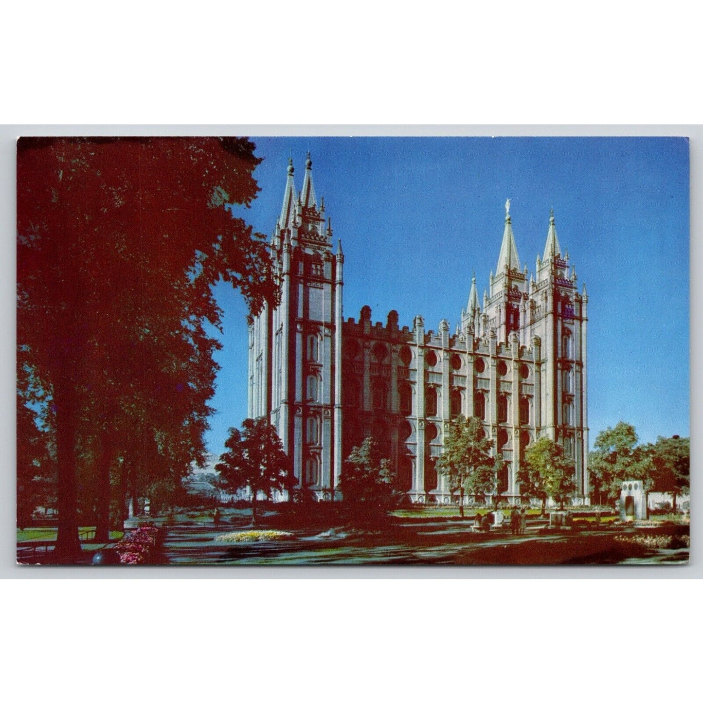 Postcard UT Utah Salt lake City Mormon Temple Chrome UNP A19