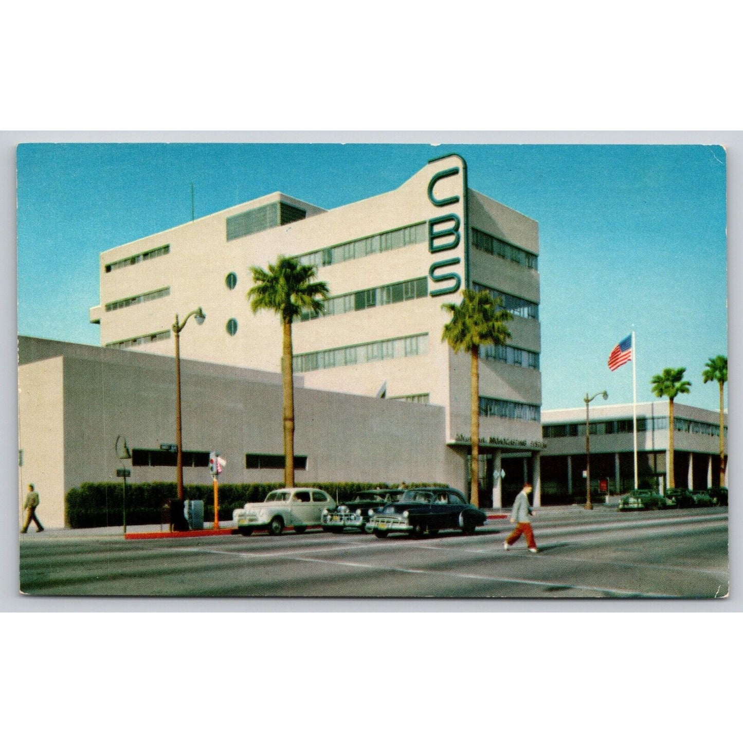 Postcard CA Hollywood Columbia Broadcasting System CBS UNP B5