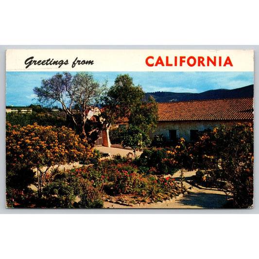 Postcard CA Greetings Luxuriant Gardens Flourish C6