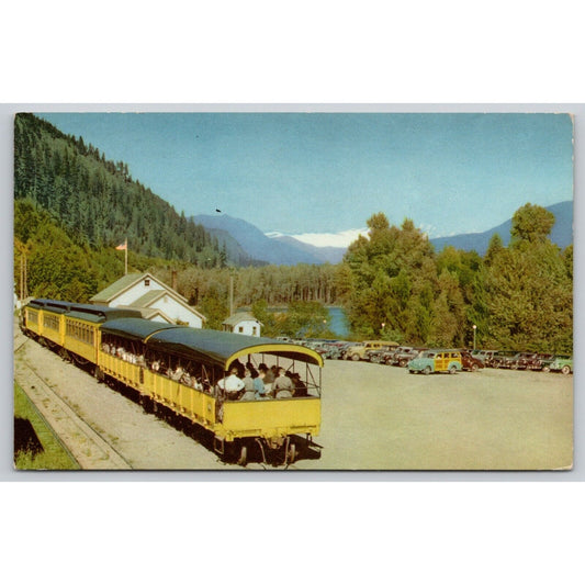 Postcard WA Bellingham Skagit River Train