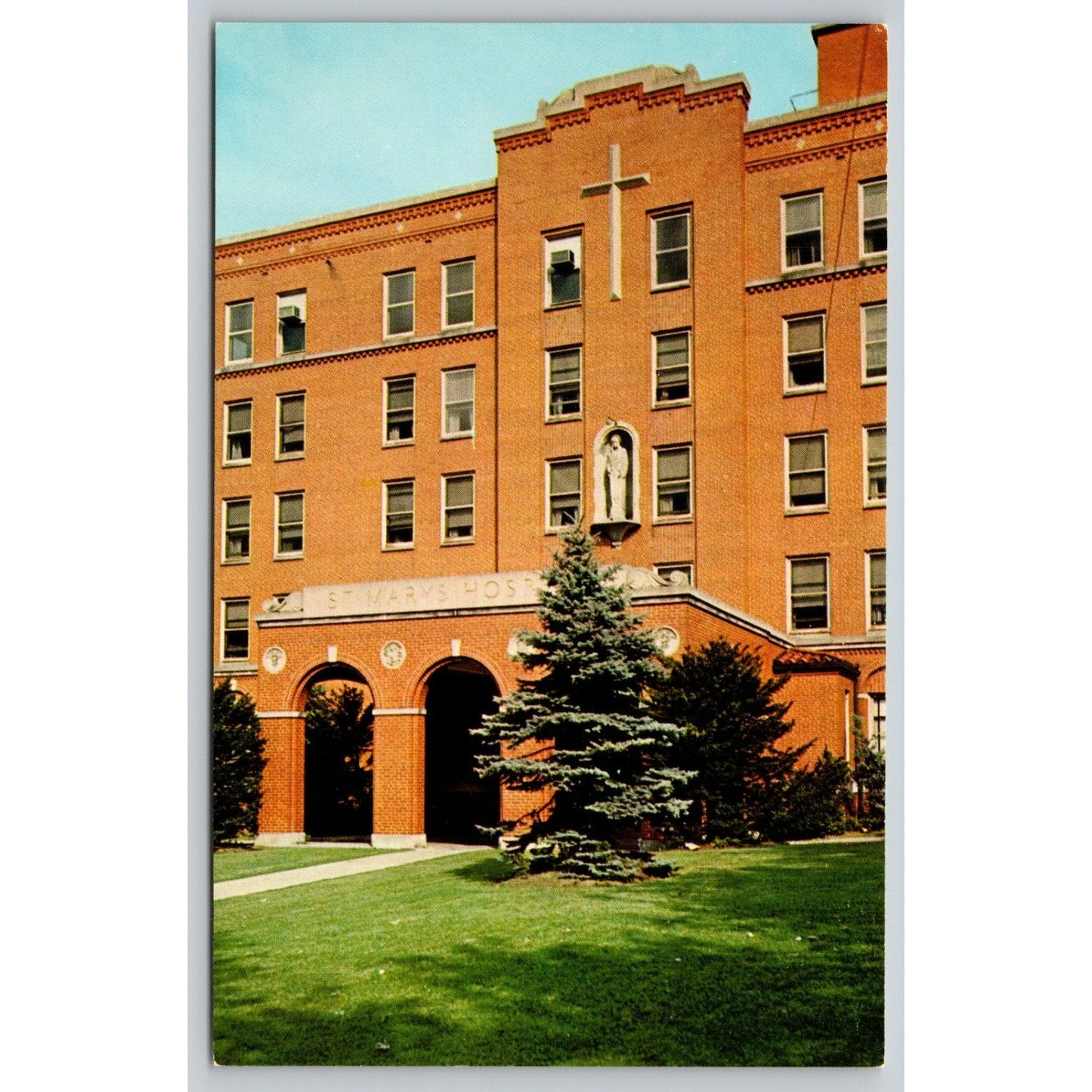 Postcard WV Clarksburg St Mary's Hospital Sisters Of St Joseph