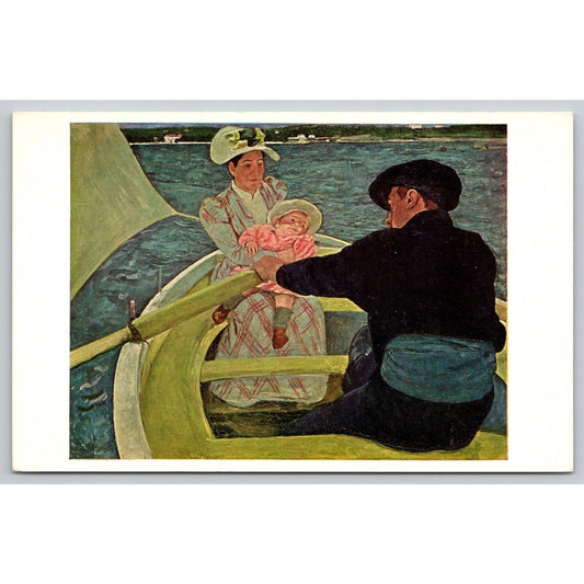 Postcard Washington D.C. National Gallery Of Art The Boating Party UNP A16