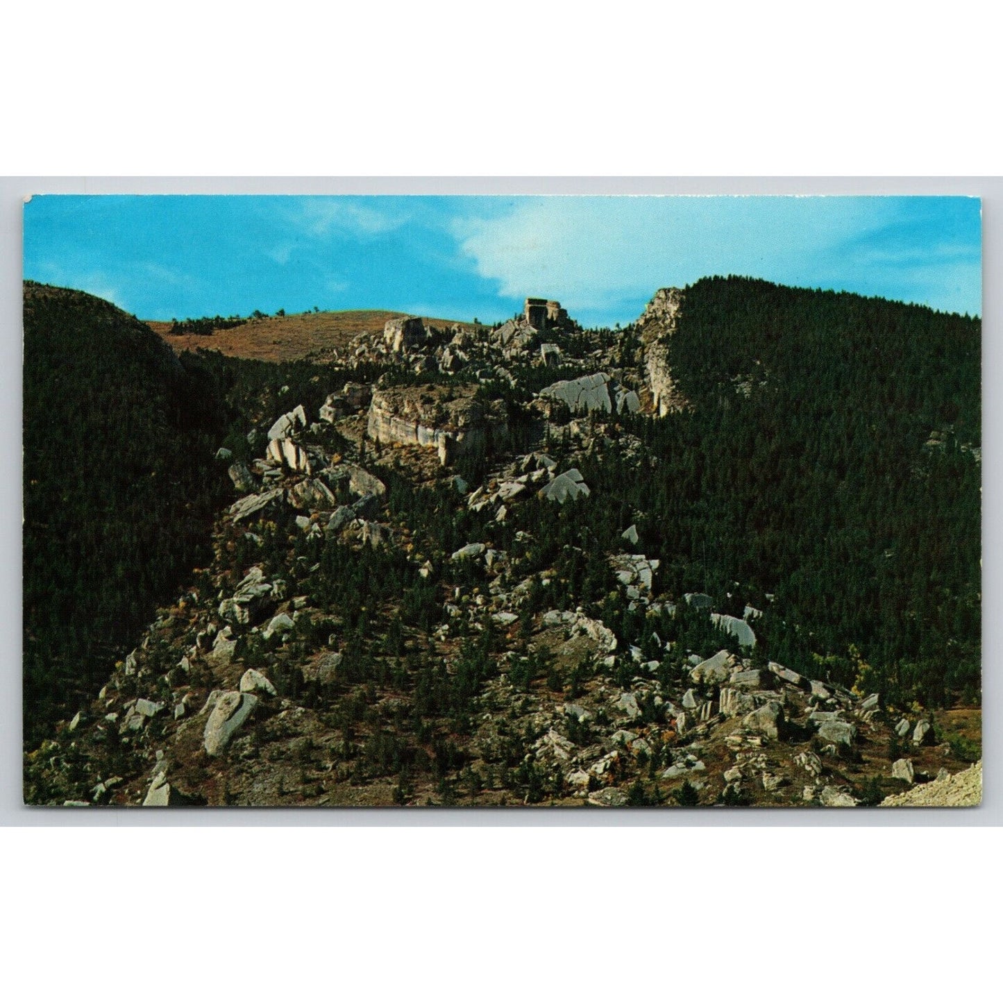 Postcard WY The Fallen City Big Horn Mountains