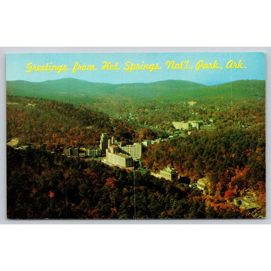 Postcard AR Greetings From Hot Springs National Park Arkansas 14702