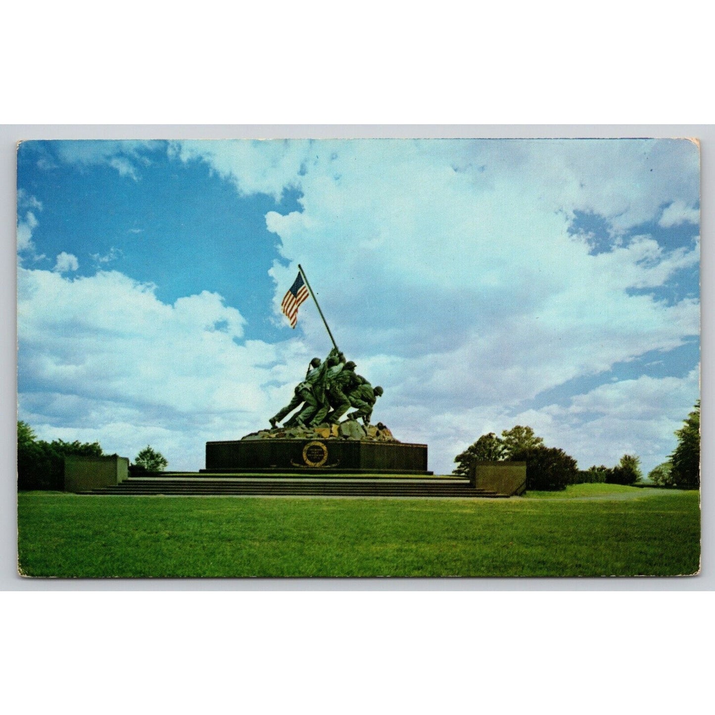 Postcard VA Arlington U.S. marine Corps War Memorial Iwo Jima Statue