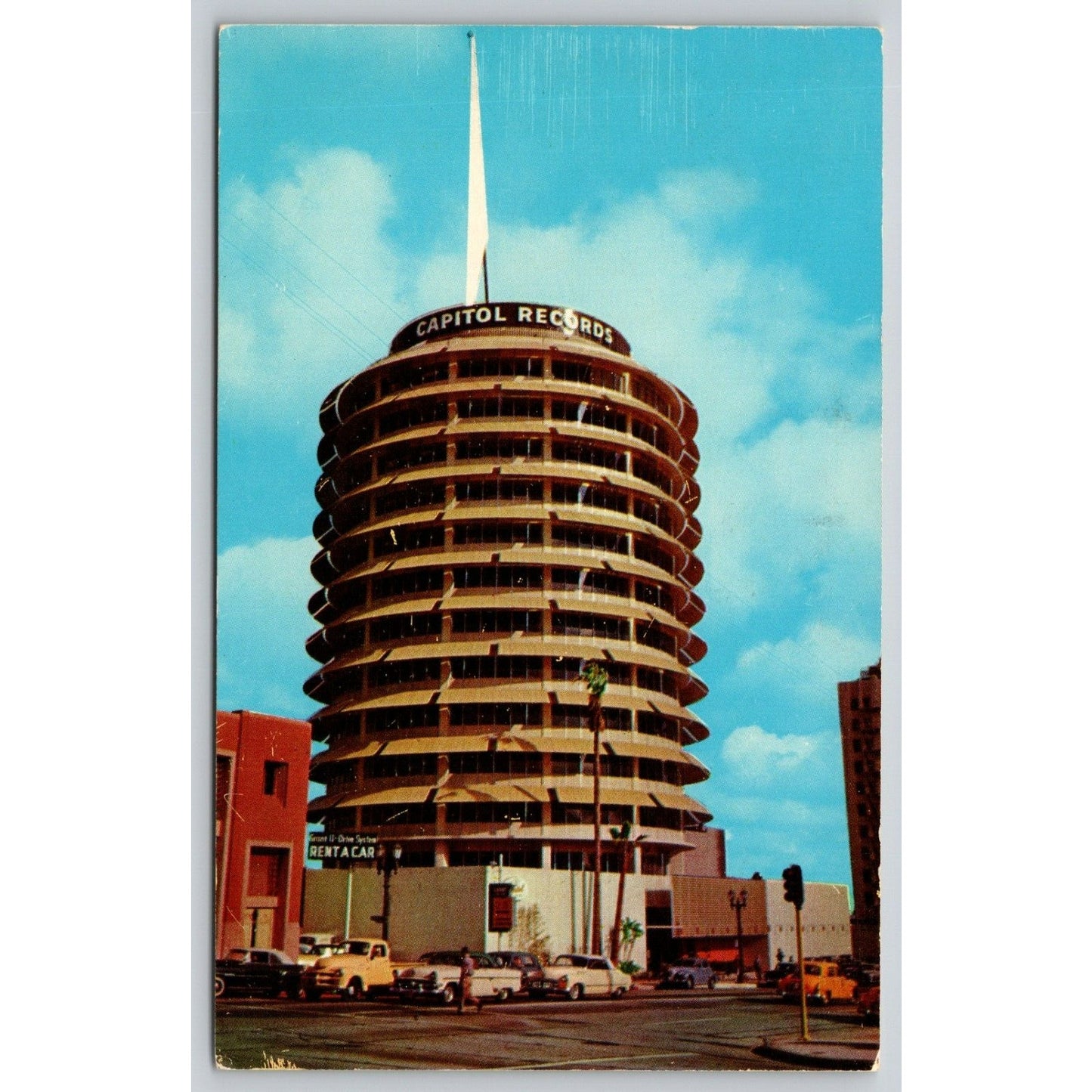 Postcard CA Hollywood The Capitol Tower Vine Street