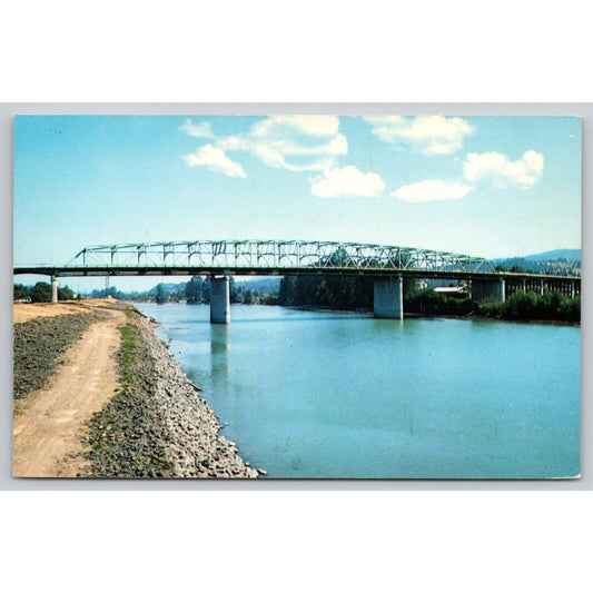 Postcard WA Kelso Cowlitz River Bridge UNP A34