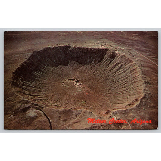 Postcard AZ Aerial View From North Meteor Crater