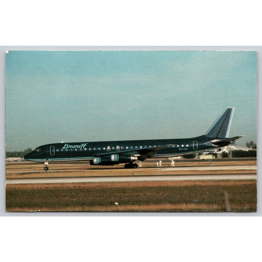 Postcard Braniff International McDonnell Douglas DC-8-62