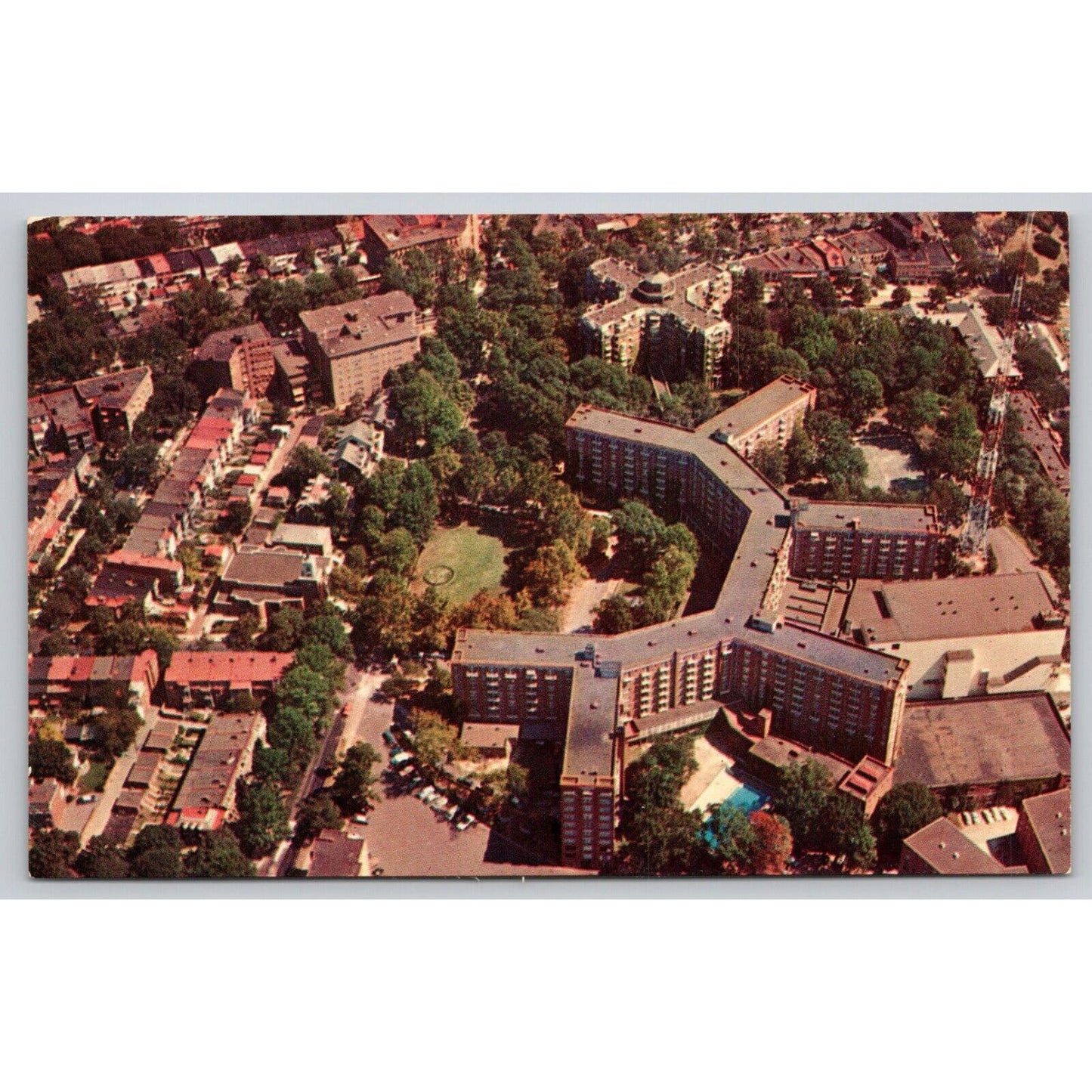 Postcard Washington D.C. The Sheraton-Park Hotel Aerial View UNP A6