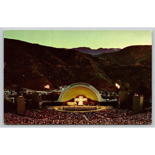 Postcard CA Hollywood Hollywood Bowl Easter Sunrise Service UNP C6